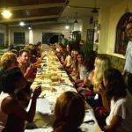 Dinner with local specialities with a group of language students of the Spanish, English and German courses