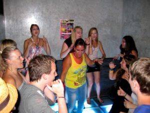 Fiesta, Party with the language students in Andaluisa, Spain