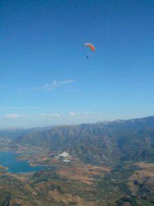 Paragliding in Algodonales during the Spanish learning program in Prado del Rey