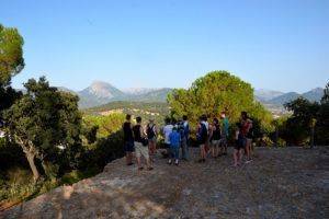 At the viewpoint of Prado del Rey on the first day of the Spanish course